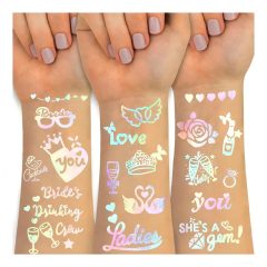 Holografikus esküvői  tetoválás 100+ szett LG489247