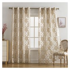   2 Paneles, Klasszikus Jacquard Átlátszó Függöny 132x213 cm, 2db LU621413-d