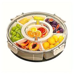 6 rekeszes snacktároló - fedeles, forgatható LW300300