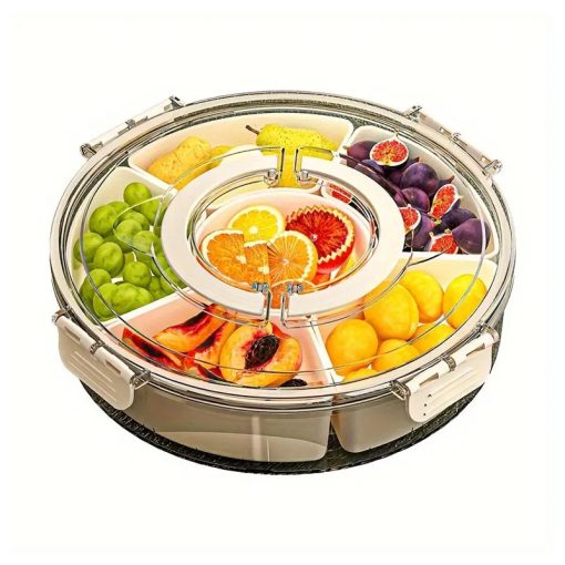 6 rekeszes snacktároló - fedeles, forgatható LW300300