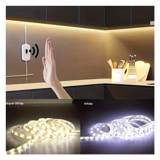   Okos mozgásérzékelős led szalag 10m meleg fehér ME261640