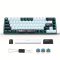 HXSJ 60% STREAM mechanikus billentyűzet fekete-fehér kék switchel MK4544490