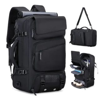 Multifunkciós 5in1 utazó hátizsák fekete MY1802037-f