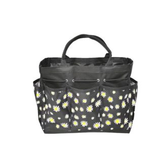   Krizantém Mintás Kerti Szerszámtároló Táska – Éjfekete NE143871-F