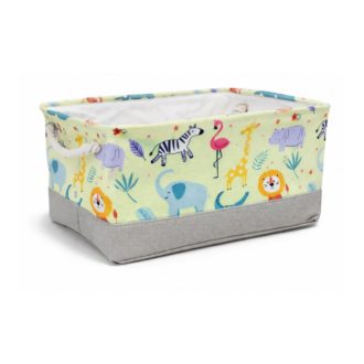   Állatfigurás Játéktároló és Rendszerező Kosár – Szafari kaland a szobában OR112
