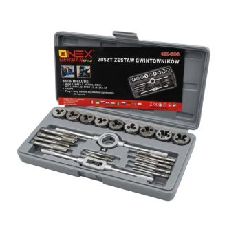   ONEX German Style – 20 Részes Menetmetsző és Menetfúró Készlet OX-606