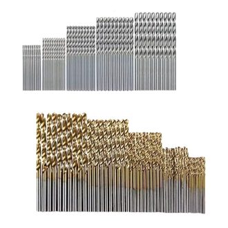   100 darabos Titánbevonatú és Ezüst Gyorsacél Fúrószár Készlet PF555382