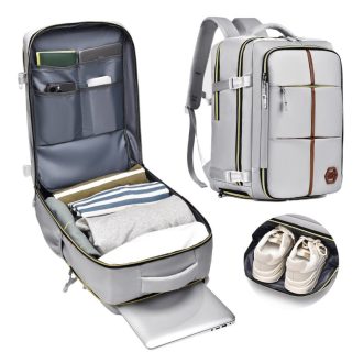   Vízálló utazó hátizsák – kézipoggyász méretű fehér PL180