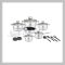Platinum Premium 18 részes edénykészlet PL18020