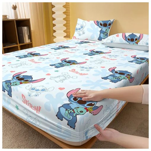 Disney Stitch mintás gumis lepedő 200 x 220 cm PL2929685-3
