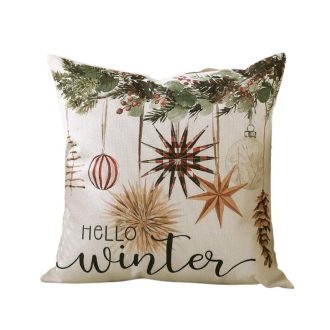   Karácsonyi díszpárnahuzat BOHO mintával, 45 × 45 cm POD183