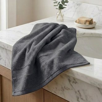   1 db prémium törölköző  70x140 cm Sötétszürke PTSZ-07-1