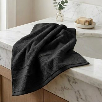 1 db prémium törölköző  70x140 cm Fekete PTSZ-08-1