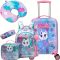 6 részes gyermek utazó szett gurulós bőrönddel QC2814725-kitten
