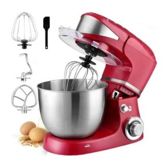   Royalty Line konyhai robotgép Piros – 6 sebesség, 5,5 L rozsdamentes acél tál RL-PKM1600