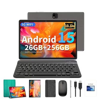  QDDQ Android 15 Tablet 10.1” - billentyűzettel, egérrel, zöld tokkal RP7504217Z