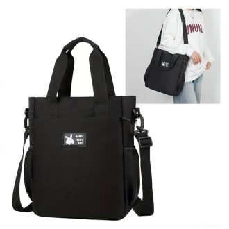   "Happy Every Day" válltáska és hátizsák egyben fekete  RQ195736-f