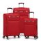 SANZHENG Piros 3db-os bőrönd szett SAN3DBP
