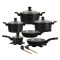 Spinning Aluminum 14 részes edénykészlet fekete SH-CC3014B