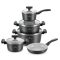 Spinning Aluminum 10 részes edénykészlet fekete SH-GC3010B