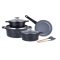 Die Cast Aluminum 9 részes edénykészlet fekete SH-LG4009B