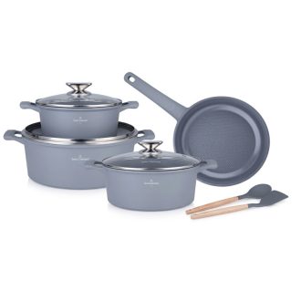 Die Cast Aluminum 9 részes edénykészlet ezüst SH-LG4009S