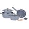 Die Cast Aluminum 9 részes edénykészlet ezüst SH-LG4009S