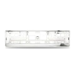   Rendszámtartó | alsóléces | fémgőzölt | ezüst SLH6384