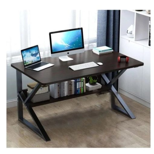 Számítógépasztal polccal,fekete 80 x 40 cm, STL04CZ