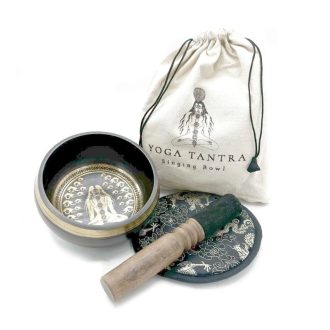   Yoga Tantra Kézzel Vert Hangtál Ajándék Szett – Gravírozott (14 cm) TIbS-23
