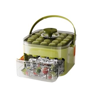   Hordozható jégkocka készítő-25 darabos-zöld TX2397291-3