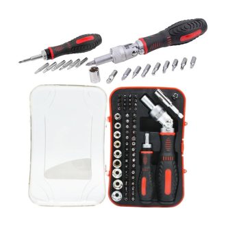 61 db-os Bit készlet, Racsnis Villáskulcs TZ-61