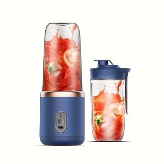   6 pengés USB hordozható gyümölcscentrifuga turmixgép 400 ml UR96498