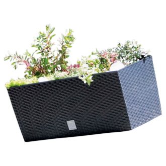 17 literes rattan hatású ültetőláda V5M4432021