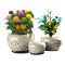 Kerámia virágcserép szett – 3 db, törtfehér VM1764362-4