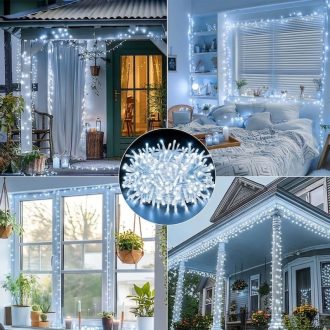   Kültéri hangulat LED fényfüzér 12M 100led fehér VM4342280-F12