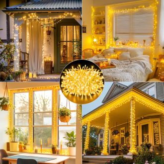   Kültéri hangulat LED fényfüzér 12M 100led melegfehér VM4342280