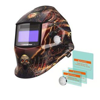   ARCCAPTAIN Automatikus Sötétedésű Hegesztősisak - Kaszás koponya mintával VN334853KK