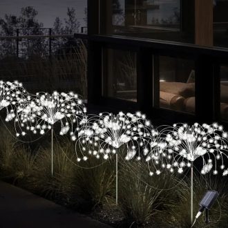   4db 320 LED-es napelemes tündérfény hidegfehér VT308738-H320