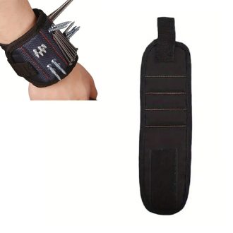   Mágneses Csuklópánt Csavarok és Szögek Tartásához - Fekete WW06543