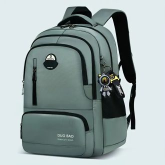   DUO BAO Nagy Kapacitású Többzsebes Hátizsák - Military Zöld WW2793630-M