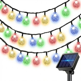   Többszínű (Multicolor) Napelemes Kristálygömb Fényfüzér YN1935866-MC