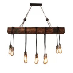 Vintage Loft stílusú fa LED lámpasor holm0392