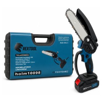  Rextool akkumulátoros láncfűrész 2 db 96 V-os akkumulátorral holm10098