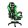 Likeregal 920 gamer szék lábtartóval zöld holm1048M