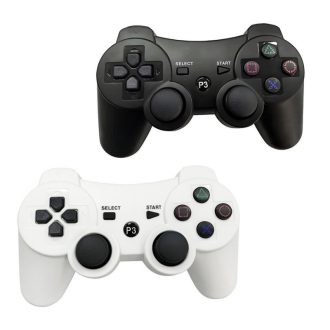   Vezeték Nélküli Kontroller Szett PS3 / PS2 / PC Kompatibilitással (2 db) – Fehér-Fekete holm30010