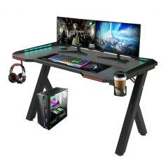   Apollon R5 Beépített ledes Gamer asztal 140cm*60cm*73cm - holm3183