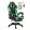 Likeregal 920 LED gamer szék lábtartóval zöld holm6910