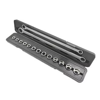   15 DB állítható racsnis csavarkulcs nyomatékkulcs foglalat készlet racsnis15